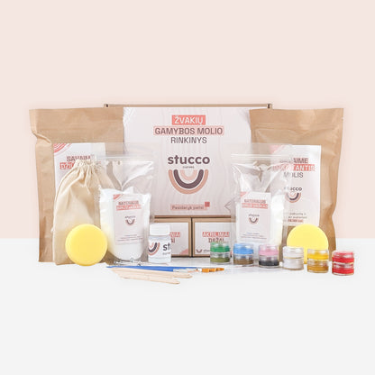 Ore savaime džiūstantis molis ir pilnas rinkinys skirtas formuoti dekoracijas, aukštos kokybės. Tinkamas vaikams ir suaugusiems, dovanoms, pasidayk pats, meno terapijai. SU biriu vašku skirtu žvakių lipdymui. Be aliejų ir dažai. Daug akrilinių dažų 